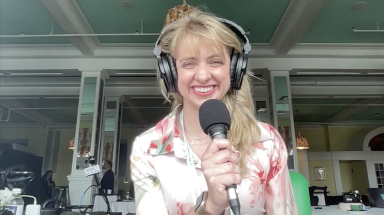 Reporter Elena Durnbaugh at the 2025 Mackinac Policy Conference
